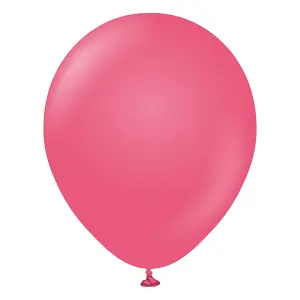 Kalisan Latex Retro Balloons (Pack of 100) Fuchsia (One Size)