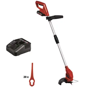 Einhell 24cm Cordless Strimmer 18V Grass Trimmer With Battery And Charger 20x Spare Blades Power X-Change - GC-CT 18/24 Li Kit