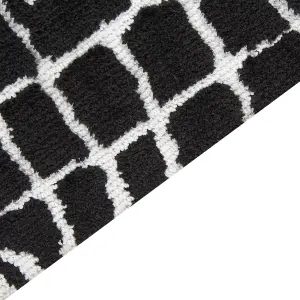 Area Rug 300 x 400 cm Black and White PUNGE