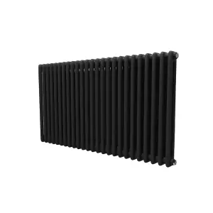 Nes Home 1145 X 600 mm Double Column  Matte Black Radiator