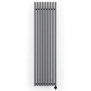 Terma 230V 1kW Modern Grey Smart Vertical Oil-filled radiator