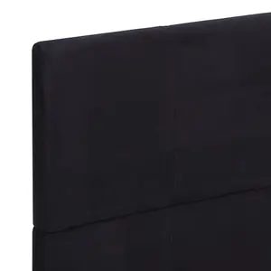 Berkfield Bed Frame Black Fabric 150x200 cm 5FT King Size