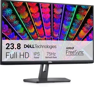 Dell S2421NX 24 Inch Full HD (1920X1080) Monitor, 75Hz, IPS, 4Ms, AMD Freesync, Ultrathin Bezel, 2X HDMI, 3 Year Warranty, Black