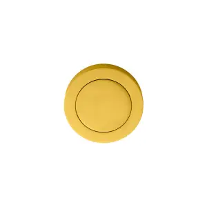 51mm Polished Brass Blank Escutcheon Concealed Fix Rose Modern Keyhole Cover