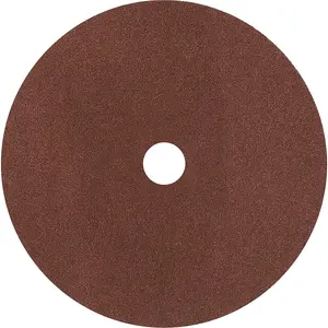 25 Pack of 175mm Fibre Backed Sanding Discs - 60 Grit Aluminium Oxide for Wood Finishing