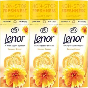 Lenor Laundry Perfume In-Wash Scent Booster Beads, Summer Breeze, 176g (Pack of 3)