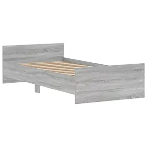 Berkfield Bed Frame Grey Sonoma 90x190 cm Engineered Wood