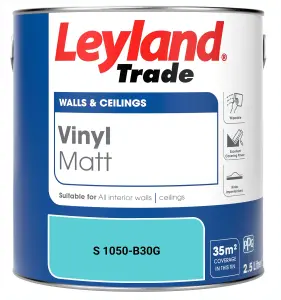 Leyland Trade Vinyl Matt Walls & Ceilings Emulsion Paint (S 1050-B30G) 2.5L