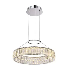 Luminosa Classic LED Hanging Pendant Chrome, Warm White 3000K 2000lm