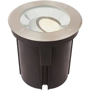 Stainless Steel Drive Over IP67 Ground Light - 16.5W Warm White Tilting Head LED