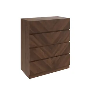 GFW Catania 4 Drawer Chest Royal Walnut