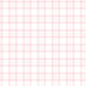 Galerie Tiny Tots 2 Pink Plaid Smooth Wallpaper