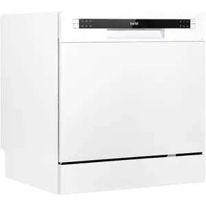 Compact White Worktop Dishwasher - 8 Place Settings for Efficient Home Use