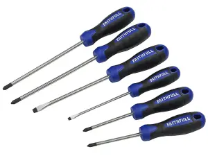 Faithfull Boxed Soft Grip Screwdriver Set, 6 Piece FAISDSET6PRO