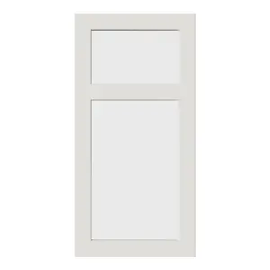 Tydeman Matt porcelain Shaker Glazed Dresser door & drawer front Cabinet door (W)500mm (H)1287mm (T)20mm