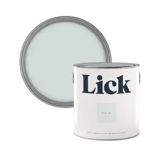 Lick Blue 02 Eggshell Emulsion paint, 2.5L