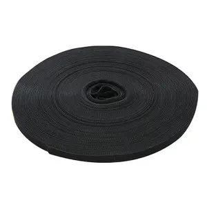 10mm x 25m BLACK Hook & Loop Self Wrapping Tape Cable Tidy Management Grip Wrap