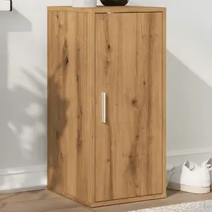 Berkfield Shoe Cabinet Artisan Oak 32x35x70 cm Engineered Wood