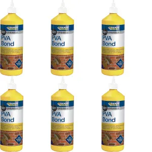 Everbuild 501 Universal PVA Bond, 500 ml (Pack of 6)