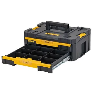 Dewalt TStak Twin Pack IV + III Tool Storage Box + 2 Shallow Drawers + Deep Draw