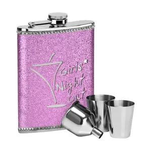 Girls Night Out Hip Flask Set with 2 Cups