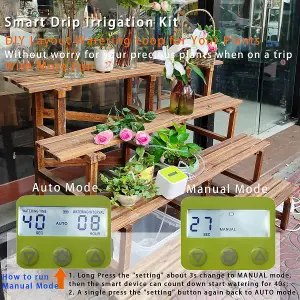 WOWLED Automatic Drip Irrigation System, Indoor Plant DIY Smart Irrigation Kit Self Watering System for House Plants