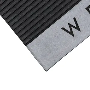 JVL Quartz Welcome Scraper Rubber Doormat 45x75cm