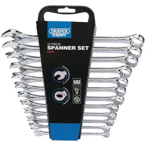 Draper Hi-Torq Metric Combination Spanner Set 12 Piece 47044