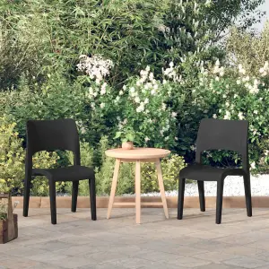 Berkfield Garden Chairs 2 pcs Polypropylene Anthracite