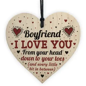 Red Ocean Boyfriend I Love You Plaque Funny Valentines Gift For Him Valentines Anniversary Gift For Boyfriend