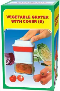 Vegetable Grater With Cover Kitchen Tool Food Shredder Handle Carrots