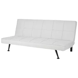 Beliani Scandinavian Sofa Bed HASLE Light Grey