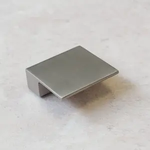 60mm Brushed Nickel Square Knob