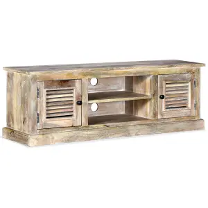 Berkfield TV Cabinet Solid Mango Wood