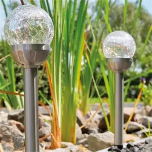 Luxform Pack of 4 Merengue Solar Spike Light