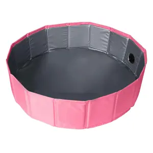 Pet Bath Tub - Swimming Bathing Tub Kiddie Pool For Dogs Cats And Kids - Suitable For Small Or Medium Sized Dogs