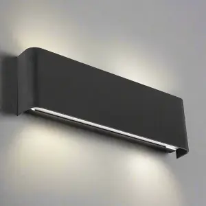 CGC ACE Black Up and Down Indoor LED Wall Light 10W