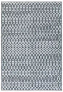 Teal Outdoor Rug, Geometric Stain-Resistant Rug For Patio Balcony Garden, 2mm Modern Outdoor Area Rug-120cm X 170cm