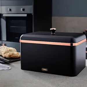 Tower Cavaletto Bread Bin Black