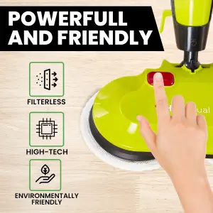 H2O HD 8-in-1 Steam Cleaner, Scrubber, Buffer & Polisher with Dual Buff Technology