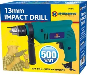 500 Watt Impact Drill Building Construction Power Tools Single Speed 13Mm