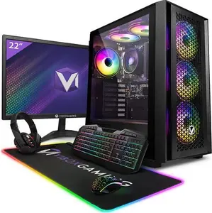 Vibox I-24 Gaming PC - 21.5" Monitor Bundle - Quad Core AMD Ryzen 3200G Processor - Radeon Vega 8 Graphics - 16GB RAM - 1TB SSD - Windows 11 - Wifi