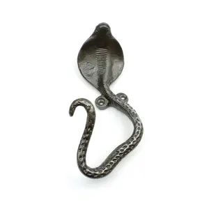 Oakcrafts - Antique Cast Iron Cobra Snake Design Coat Hook