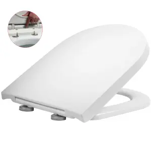 Tavistock Compact D Shaped Soft Close Toilet Seat - RAK Resort Vitra Laufen Roca