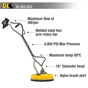 BE PRESSURE WHIRLAWAY 16" ROTARY SURFACE CLEANER