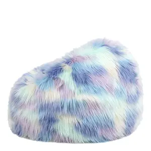 Icon Kids Faux Fur Fluffy Bean Bag Chair Unicorn