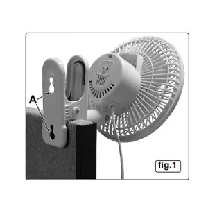 Sealey SCF8W 2-Speed Multi Positionable 8 Inch Clip-On Desk Table Fan Twin Pack