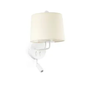 Luminosa Montreal Reading Light Wall Light White, E27