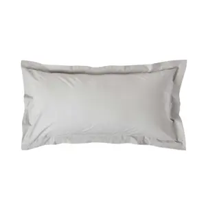 Homescapes Silver Grey Egyptian Cotton Oxford Pillowcase 200 TC, King Size