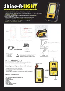 Shine-A-Light Outdoor Handheld Rechargeable LED Torch